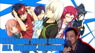 FIRST TIME Reaction Hataraku Maou Sama All Opening || Bongol Pika #anime #reaction #opening