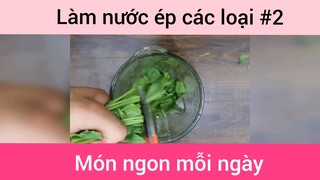 Làm nước ép rau củ