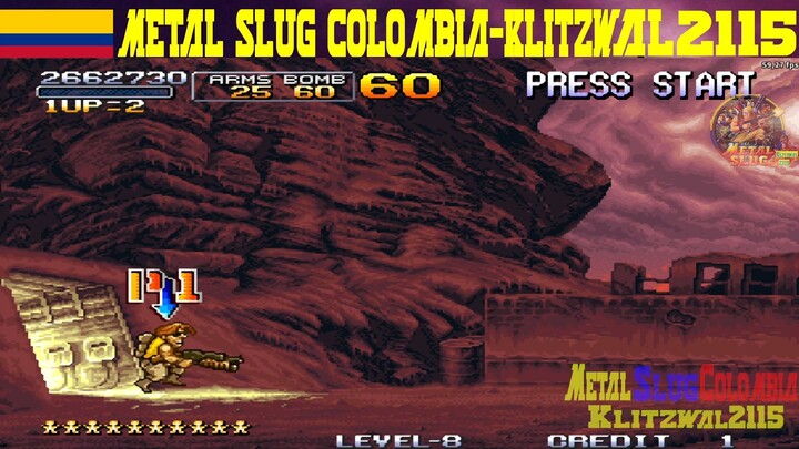 Metal Slug X Tarma Roving Level 8 No Death Arcade Versión Player: Klitzwal2115(Metal Slug Colombia)