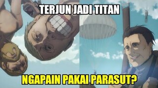 Terjun Jadi Titan Ngapain Pakai Parasut? Attack on Titan The Final Season