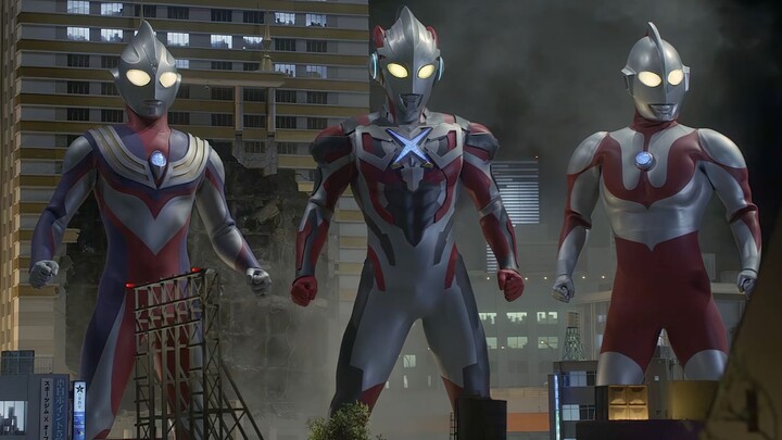 [4K] Tiga: Để con có sừng cho tôi [Nó tới rồi! Ultraman của chúng tôi】Ultraman X★Phiên bản sân khấu