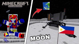 Pumunta ko sa BUWAN at MARS Gamit ang Spaceship sa Minecraft PE