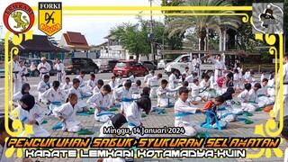 Pengukuhan Sabuk & Syukuran Selamatan 2024 | Karate Lemkari Latihan Gabungan Kotamadya Kuin 5 & 1