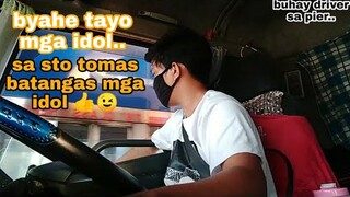 Buhay trailer truck driver sa pier Manila #Trailer truck driving vlog Filipino