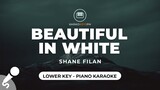 Beautiful In White - Shane Filan (Lower Key - Piano Karaoke)