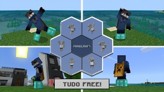 COMO TER EMOTES/ANIMAÇÕES E CAPAS GRÁTIS NO MINECRAFT