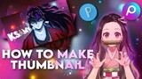 How to make an AMV thumbnail - Pixel lab + PicsArt tutorial
