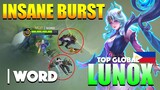 Dawn Revelation Perfect Gameplay! Insane Burst Damage | Top Global Lunox Gameplay By | ᴡᴏʀᴅ ~ MLBB