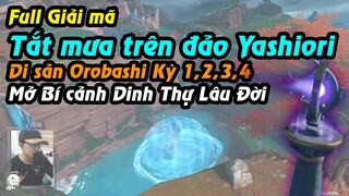 Chi tiết cách tắt mưa trên đảo Yashiori và mở bí cảnh Dinh Thự Lâu Đời | Genshin Impact