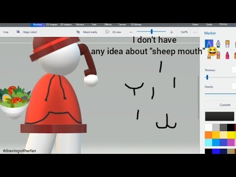 I DRAW YOUR DAVE AND BAMBI REQUEST PART 2 | Drawing 3D Bambisona using Paint 3D | Vs Dave and Bambi