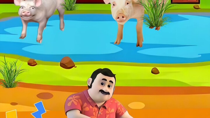 The thief stole the piglet.