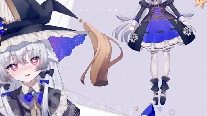 Live2D model display] Super beautiful crumbs? Witch, come and see!