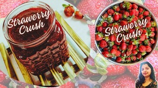 Homemade Strawberry Crush/jam/No preservative/No essence/No colour/No chemical/Only 2 Ingredients!!