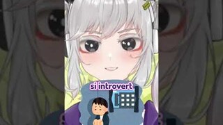 3 Suara yang di takuti Introvert, ada yang tau? #shorts #vtuber #vtuberindonesia #introvert