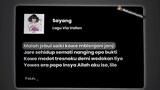 lirik lagu "sayang" by:via vallen