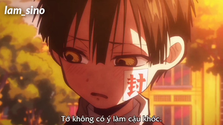 Hanako bỏ mũ xuống xin lỗi Yashiro vỉ đã lửa cậu 😳