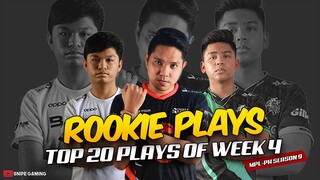 TOP 20 ROOKIE PLAYS OF WEEK 4, Escalera Natalia,MP The King Lancelot,Yasuwo Snipe