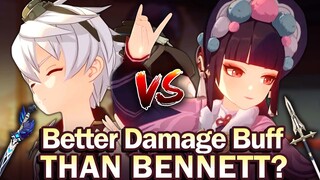 Actually BROKEN?! YUN JIN vs BENNETT Damage Buff Test C0 - C3 Comparison  | Genshin Impact 2.4