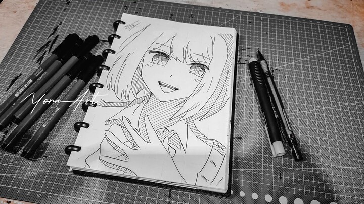 Speed Drawing Anime - Akane Kurokawa from Oshi no Ko | YoruArt
