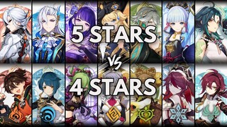 Is 5-Star Really Worth It ? Best 5-Star/4-Star from Every Element!! [Genshin Impact]