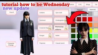 How to be Wednesday in SAKURA SCHOOL SIMULATOR tutorial