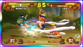 Naruto boy VS Lee - Naruto Ultimate Ninja 5 Gameplay