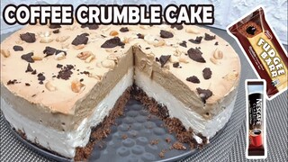 3 INGREDIENTS ONLY COFFEE CRUMBLE ICE CREAM CAKE | HOW TO MAKE AN ICE CREAM CAKE AFFORDABLE AND EASY