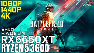 Battlefield 2042 | Ryzen 5 3600 + RX 6650 XT | 1080p, 1440p, 4K benchmarks!