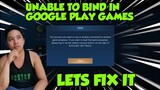 UNABLE TO BIND GOOGLE PLAY GAMES LET FIX IT