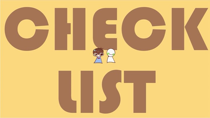 【MCYT | Handwritten】CHECKLIST (dreamnotfound)