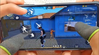 REALME NARZO 20 PRO FREE FIRE GAMEPLAY TEST 4 FINGER CLAW HANDCAM M1887 ONETAP HEADSHOT 90HZ DISPLAY