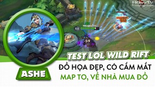 Lần đầu được chơi LOL wild rift, cầm xạ thủ xinh đẹp Ashe bắn xuyên bản đồ | Tốc chiến