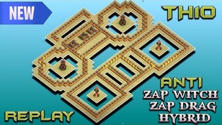 NEW TH10 WAR BASE | ANTI ZAP WITCHES / ZAP DRAGON / HYBRID + REPLAY PROOF + LINK | CLASH OF CLANS
