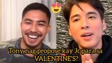 NAKAKAKILIG! Tony Labrusca nag propose kay Jc Alcantara para sa Valentine's?
