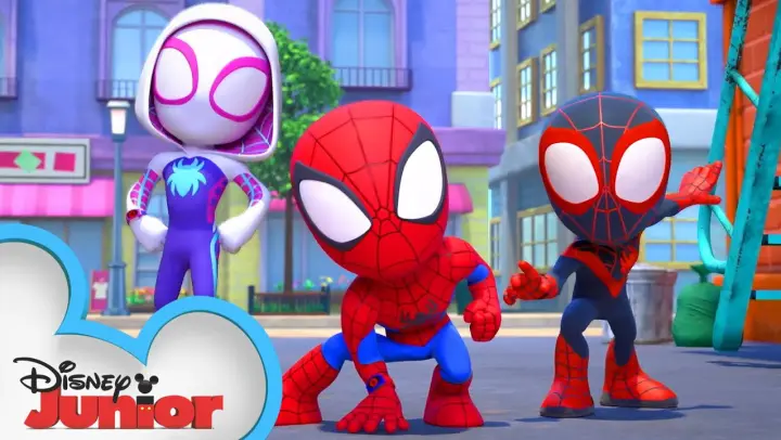 Marvel's Spidey and His Amazing Friends Theme Song | Music Video |  @Disney Junior ​