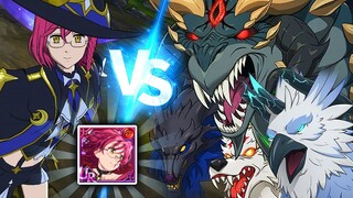 Fest Gowther VS *ALL* DEMONIC BEAST BATTLES! | Seven Deadly Sins: Grand Cross