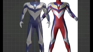 Ultraman Fighting Legend Tiga Transformation Test