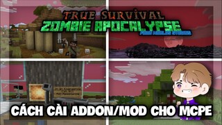 🔥CÁCH CÀI ADDON/MOD ZOMBIE APOCALYPSE CỰC HAY CHO MINECRAFT PE 1.18 LINK FULL VÀ LITE