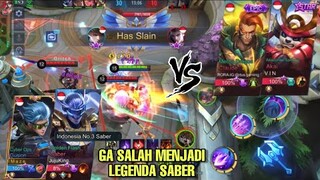 KETIKA KETEMU TOP 1 GLOBAL RANK! JUJUKING SABERNYA GADA OBAT TOP 1 PUN DIANGKAT AUTO LEMAS