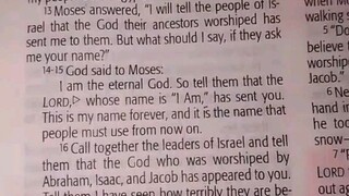 Daily Verse.                  Exodus 3:11-15