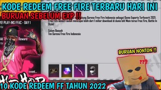 BONGKAR 10 KODE REDEEM FF❗KODE REDEEM FREE FIRE TERBARU HARI INI 27 Januari 2022