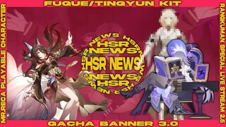 Dari Fugue/Tingyun Kit sampai 3 Character yg release di 3.0! HSR NEWS | Honkai Star Rail