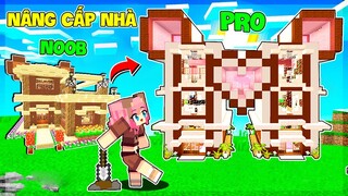 GẤU MORA NÂNG CẤP NHÀ NOOB THÀNH PRO Ở LÀNG HERO TEAM TRONG MINECRAFT