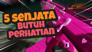 TOP 5 SENJATA INI BUTUH PERHATIAN!! CODM INDONESIA