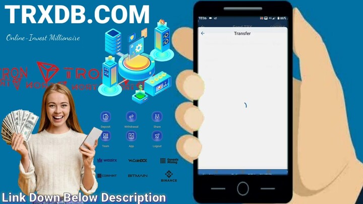 Trxdb.com - Unlimited Profit Daily Withdraw Sign Up Together