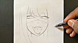 Easy anime drawing | how to draw anime fox girl step-by-step