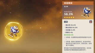 【原神】无派蒙的第一个5星圣遗物这么离谱？