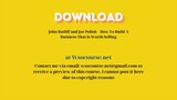 John Ratliff and Joe Polish – How To Build A Business That Is Worth Selling – Free Download Courses