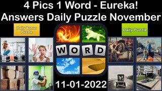 4 Pics 1 Word - Eureka! - 01 November 2022 - Answer Daily Puzzle + Bonus Puzzle