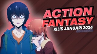 6 ANIME ACTION FANTASY YANG RILIS DI JANUARI 2024